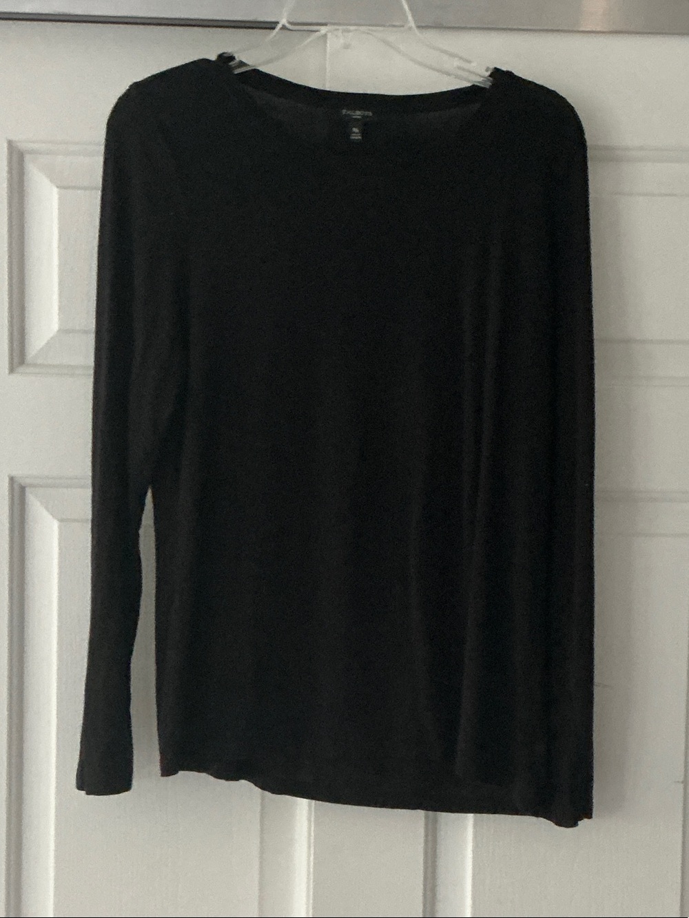 Talbots Black Long Sleeve Lightweight Tee Size MP